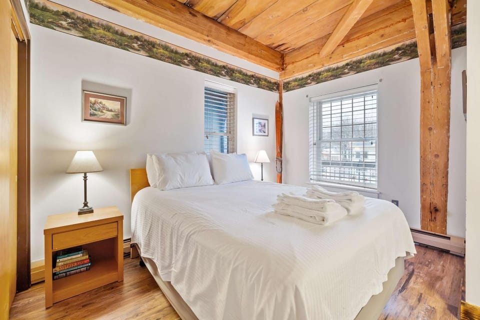 Village Condo with Fireplace 5 Min to Okemo House in Ludlow