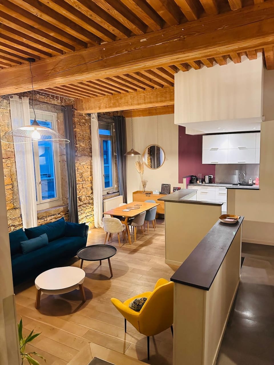 Appartement Architecte 6 voyageurs Croix-Rousse Apartment in Caluire-et-Cuire