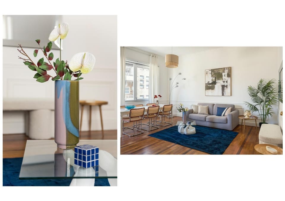 Living room, Seating area, Dining area