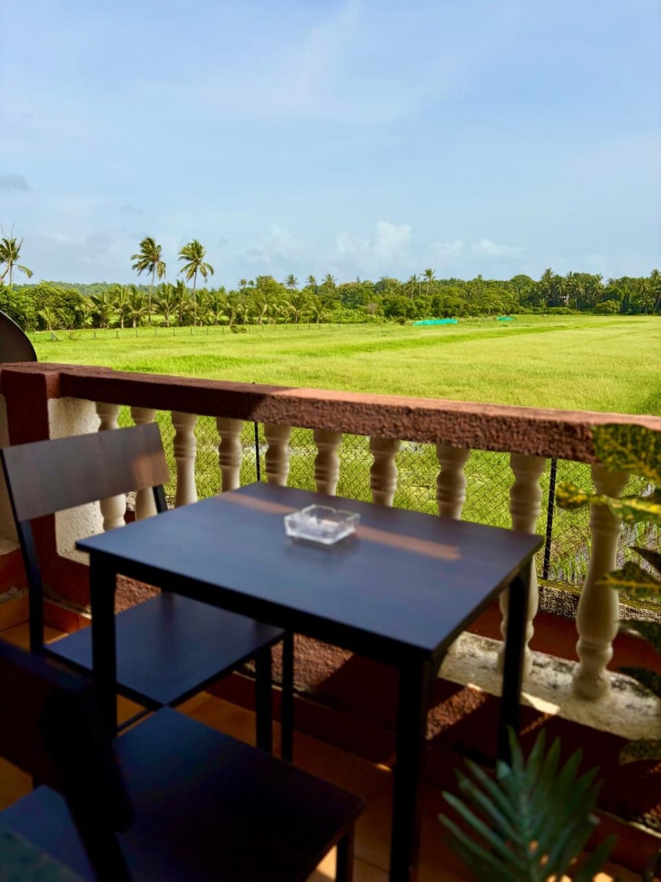 The Orange Lair Serene 1bhk Peaceful farm view flat on 1st floor in Varca Apartment in Benaulim