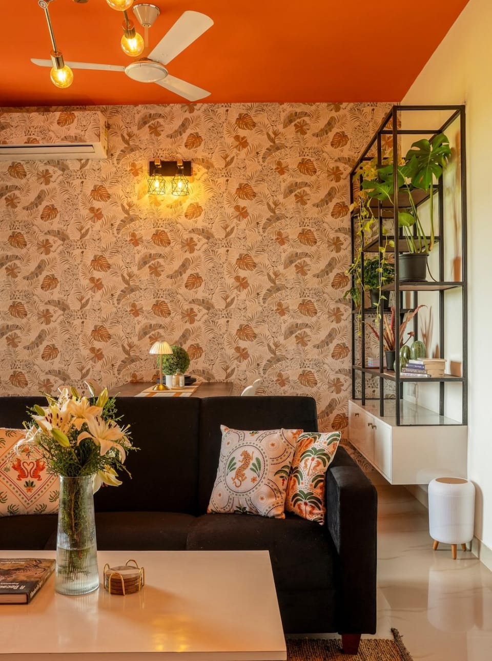 The Orange Lair Serene 1bhk Peaceful farm view flat on 1st floor in Varca Apartment in Benaulim