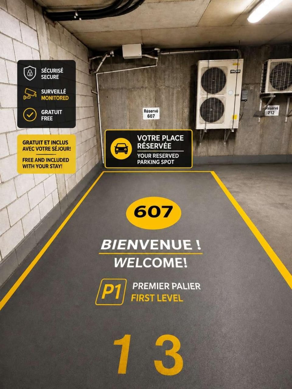 Penthouse FREE indoor Parking Downtown, Balcony Apartment in Quebec City