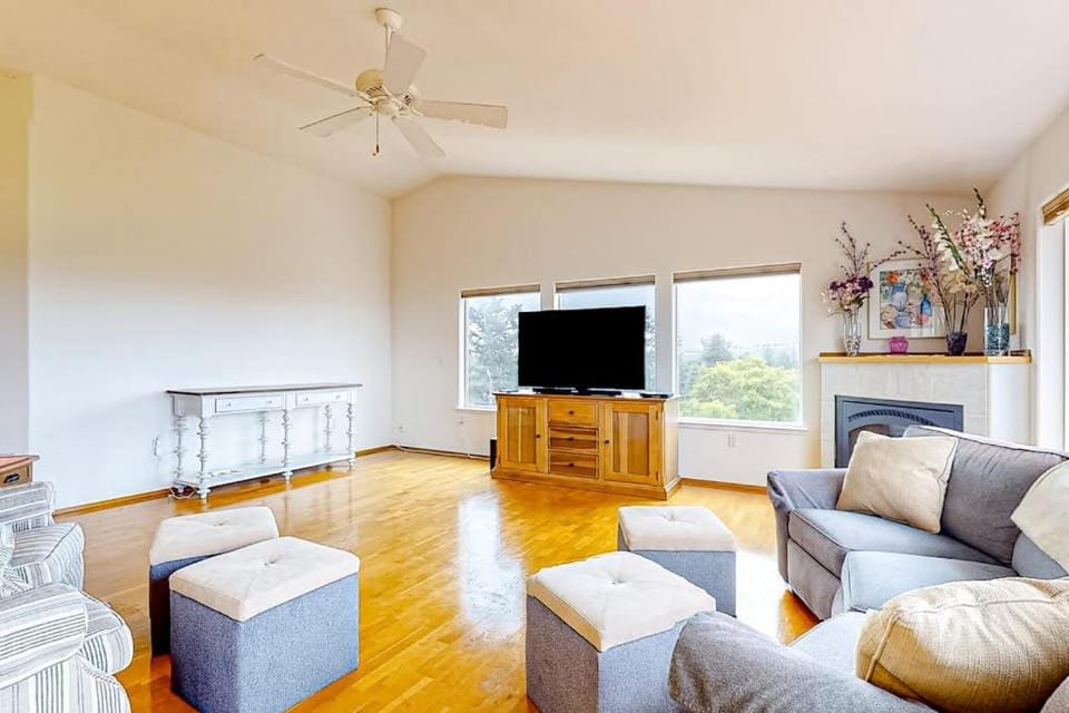 Ocean View Home with Outdoor Living Space Laundry and Balcony House in Whidbey Island