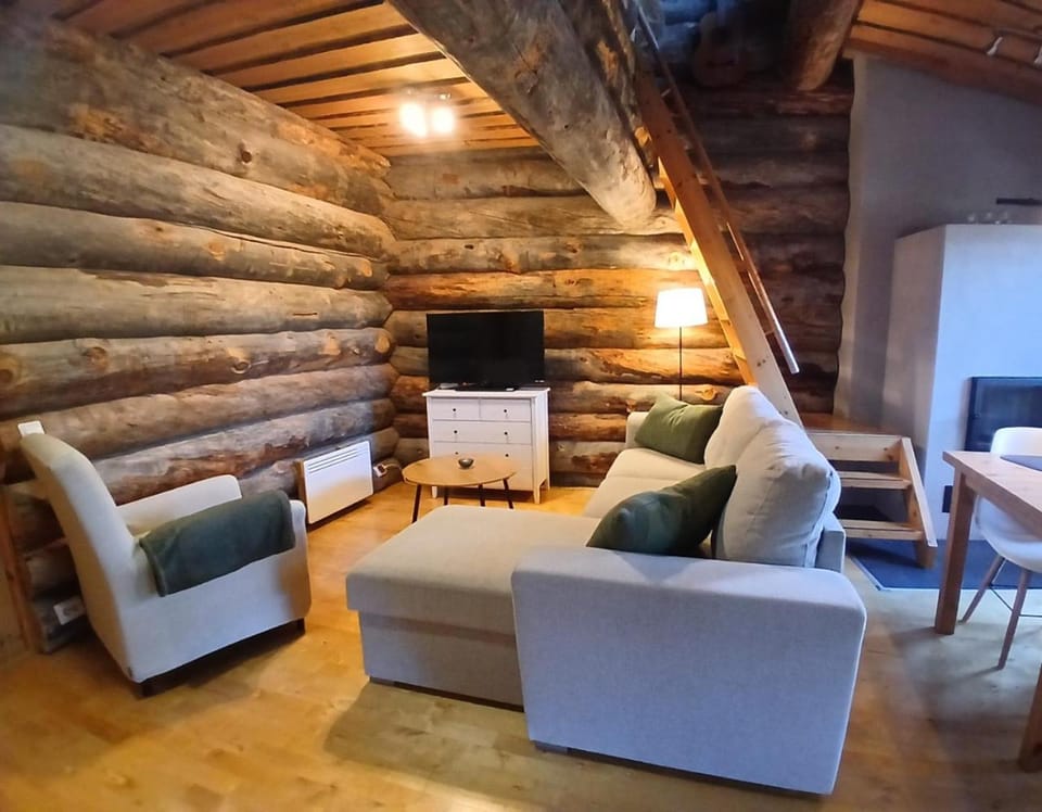 Rukkanen - Cozy 1BR Apt with Fireplace & Sauna House in Finland
