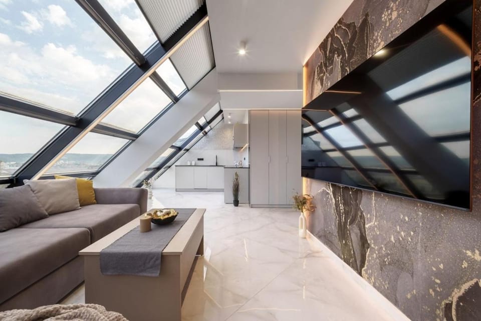Luxury Skyline Loft & Terrace Varna Center Apartment in Varna