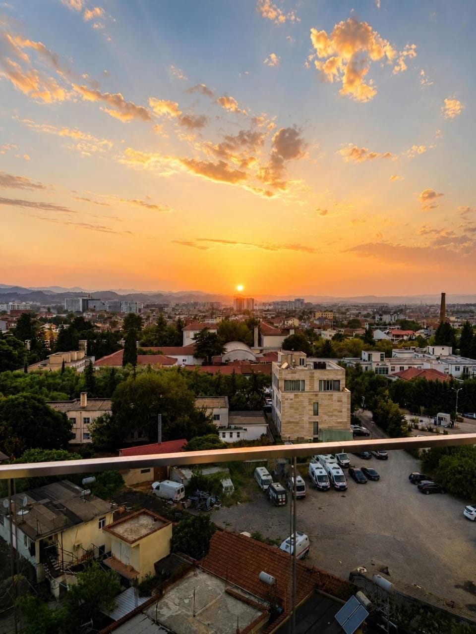 City view, Sunset