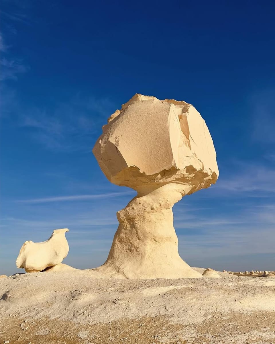Overnight camping at white desert , white desert safari trip Campground/ 
RV Resort in Egypt