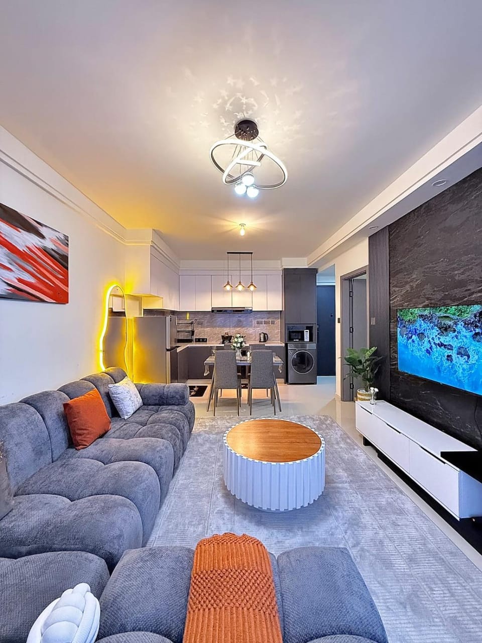 Beautifully furnished apartment with swimming pool ample parking space fully equipped gym child play area and amazing city views Apartment in Nairobi County