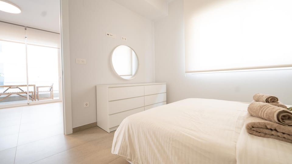 Bed, Photo of the whole room, Bedroom, towels, wardrobe