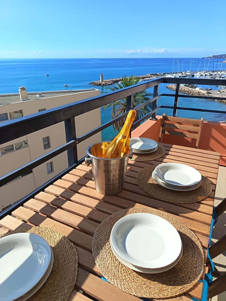 Day, Natural landscape, View (from property/room), Balcony/Terrace, Food and drinks, Food, Sea view