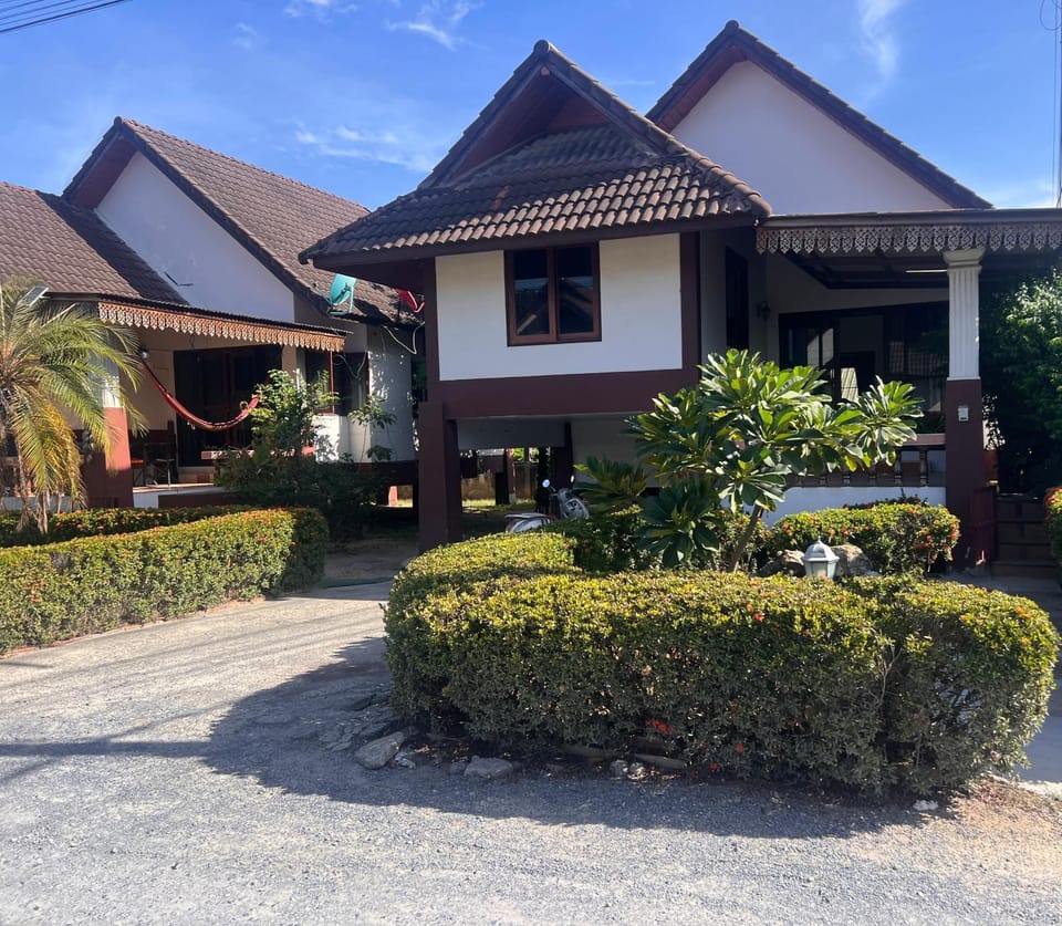House with shared pool steps away Fisherman's village market Sea House in Ko Samui