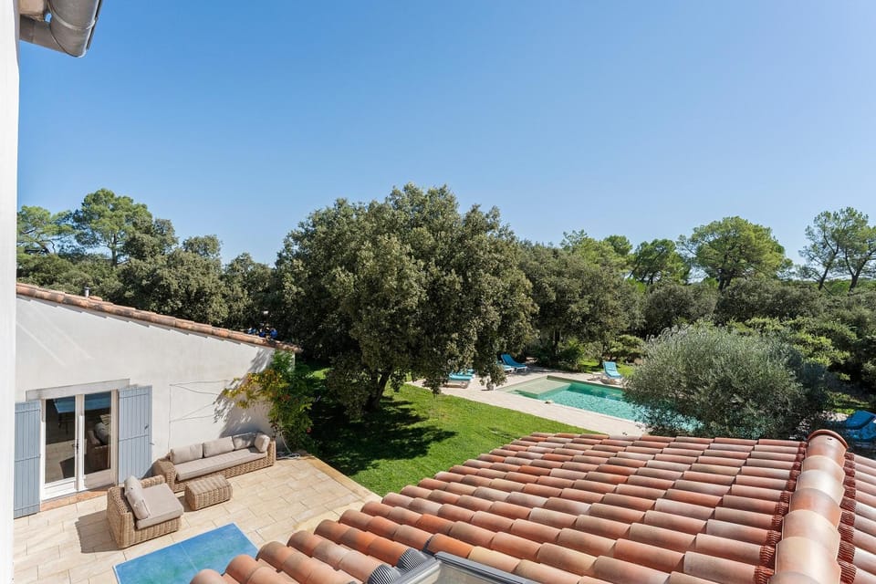 Property building, Living room, Swimming pool
