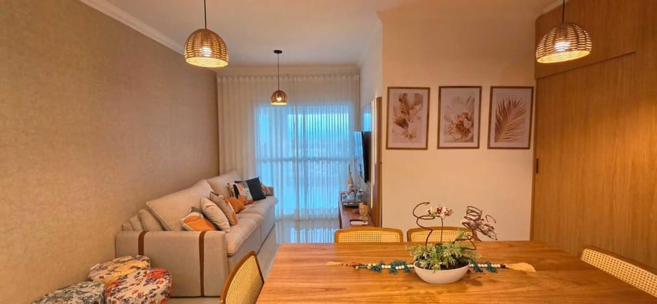Apto varanda gourmet vista mar e serra 350 metros da praia de Bertioga Apartment in Bertioga