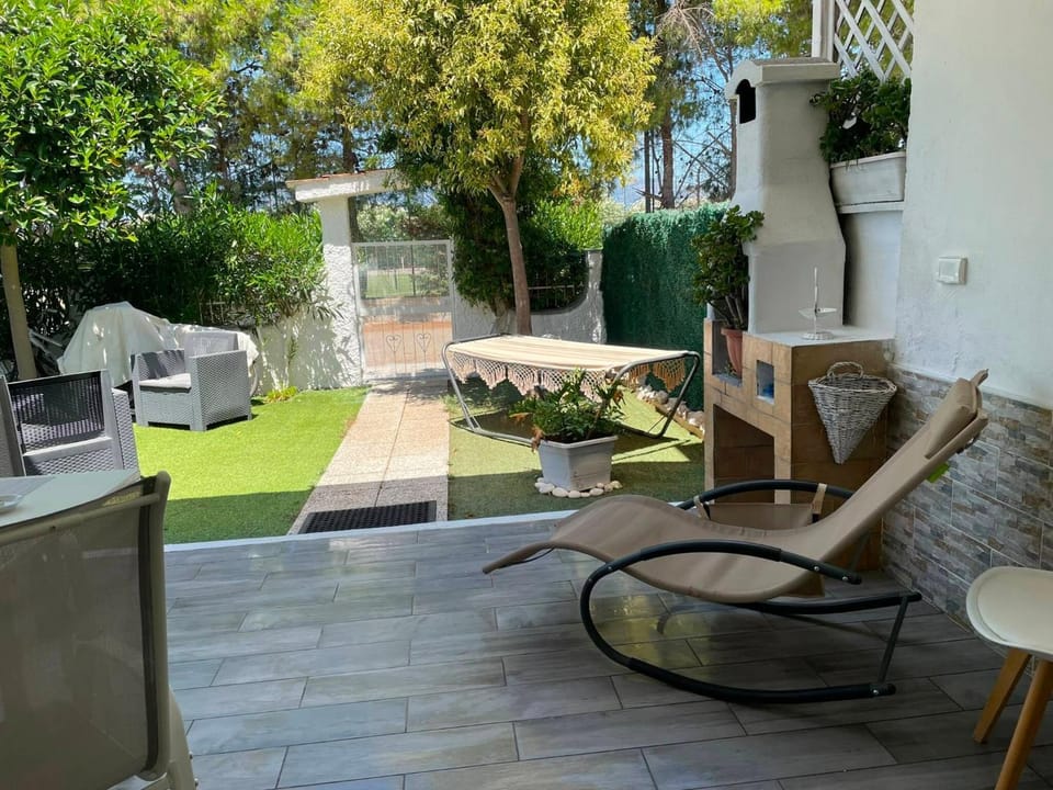 Property building, Living room, Swimming pool