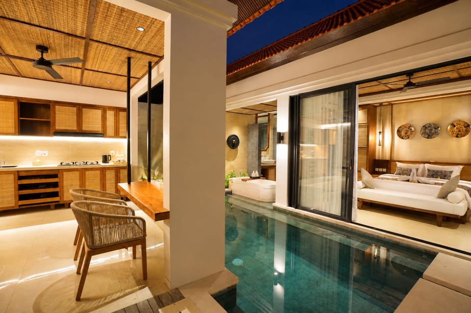 Living room, Seating area, Bedroom, Swimming pool