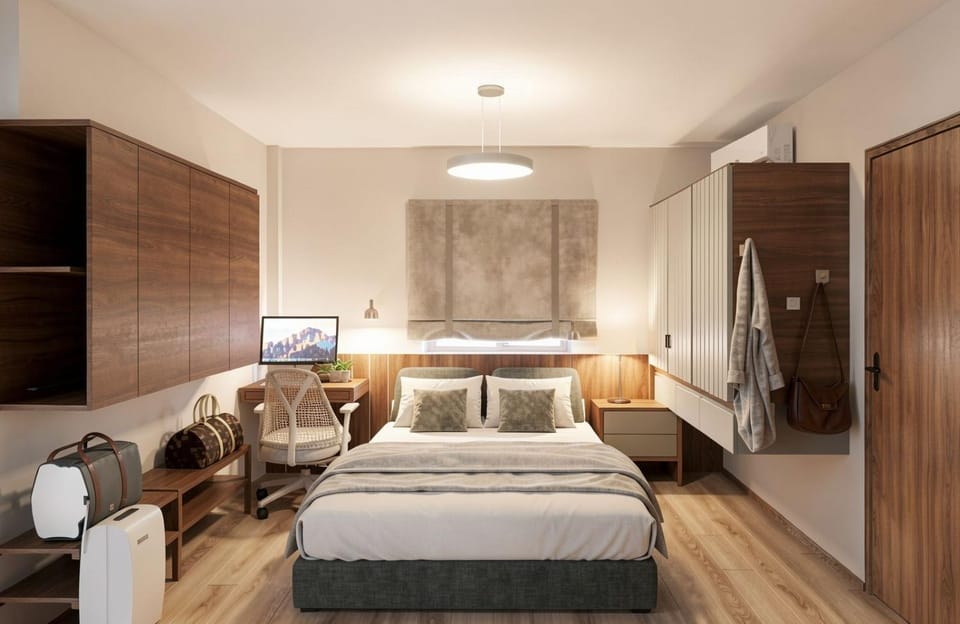 Photo of the whole room, Bedroom