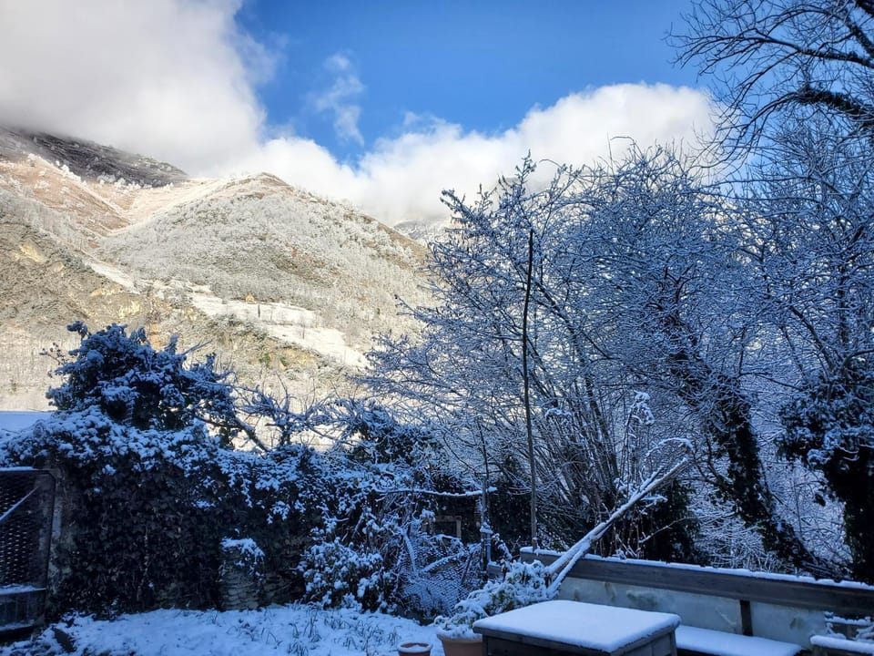 Natural landscape, Winter, Mountain view