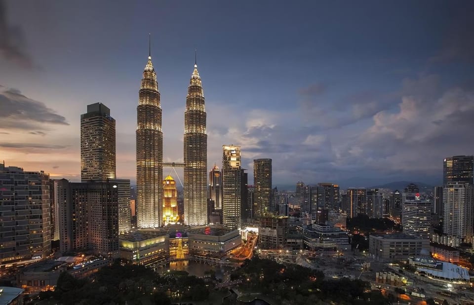 Property building, Nearby landmark, Night, Bird's eye view, City view
