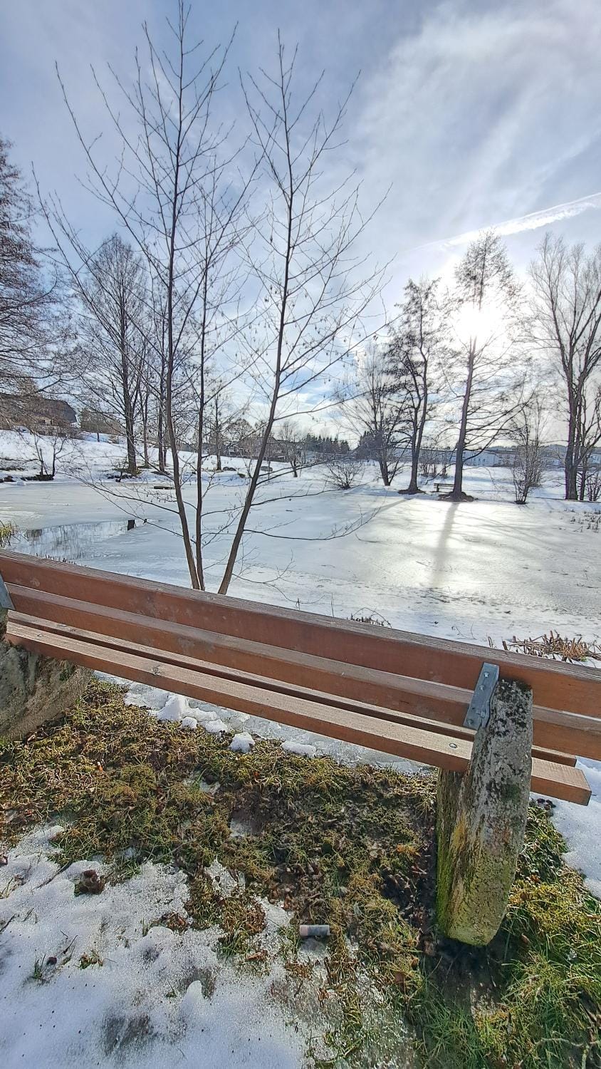 Property building, Natural landscape, Winter, Area and facilities