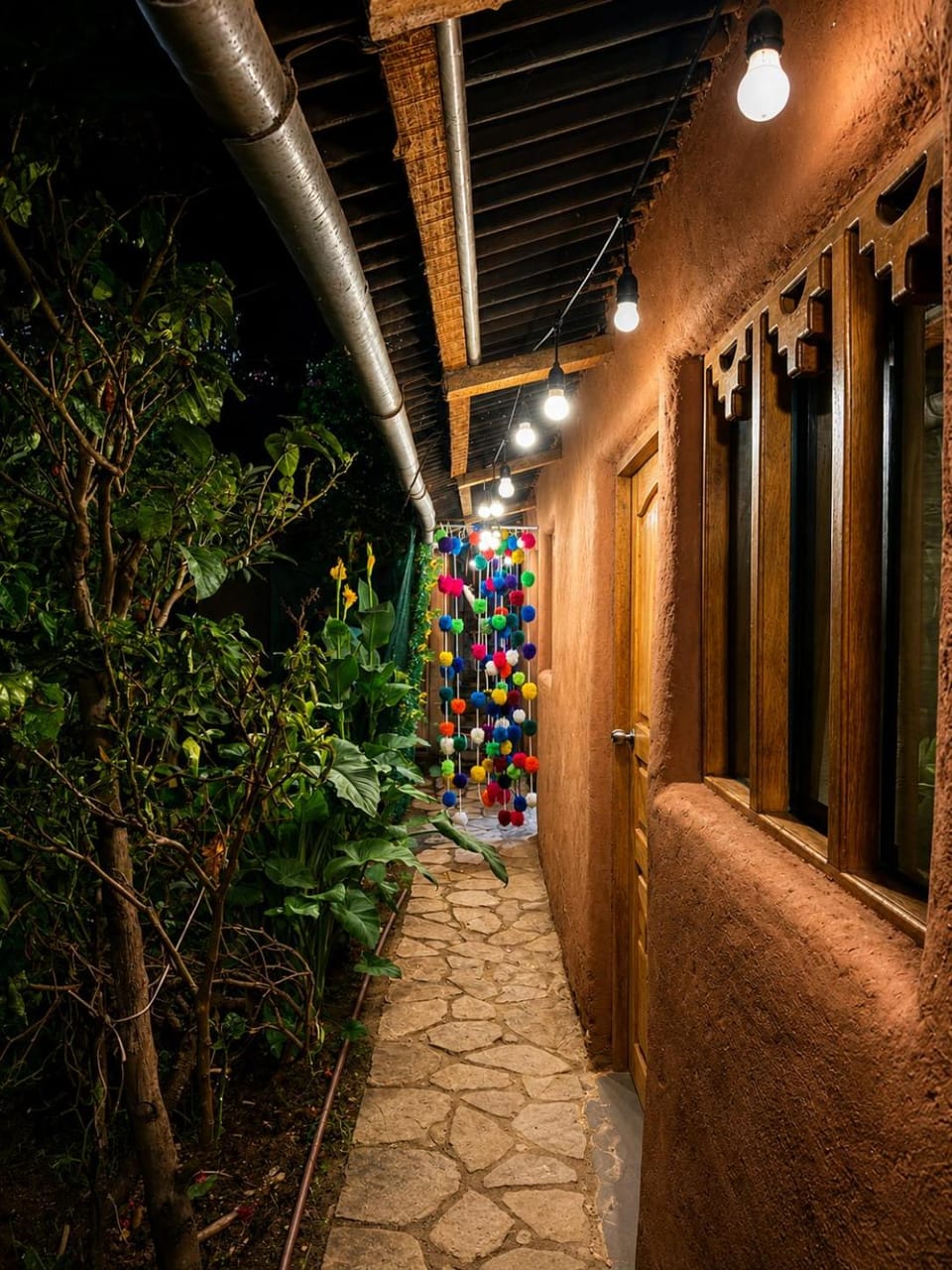 Night, Garden, Garden view