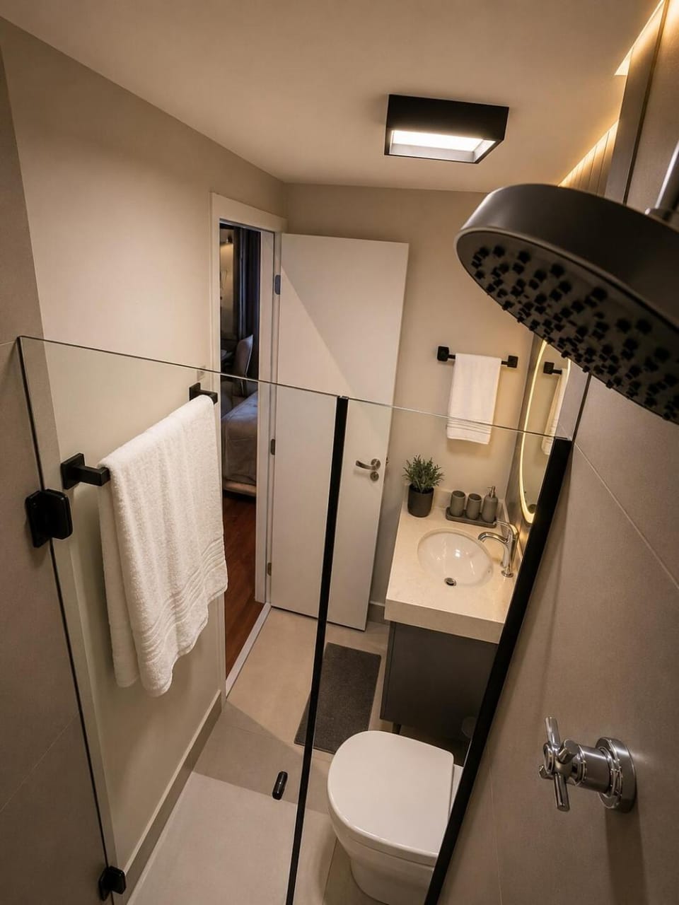 Shower, Toilet, Bathroom, towels