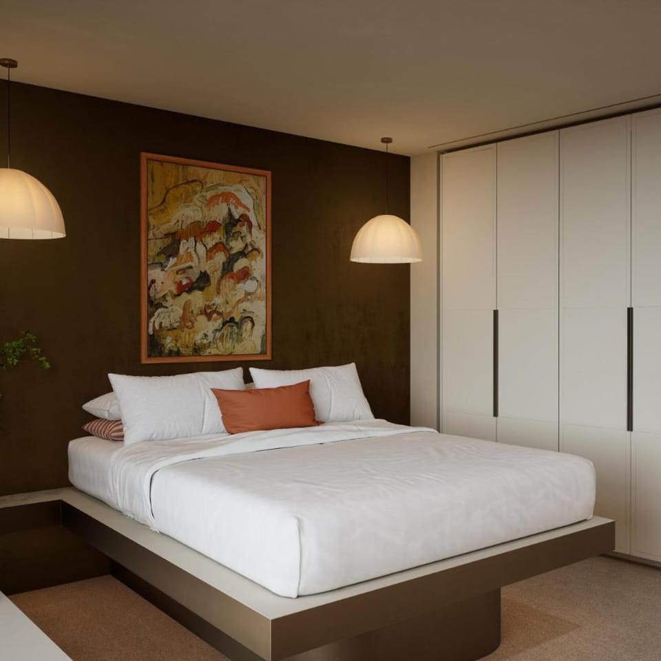 Bed, Photo of the whole room, Bedroom, wardrobe