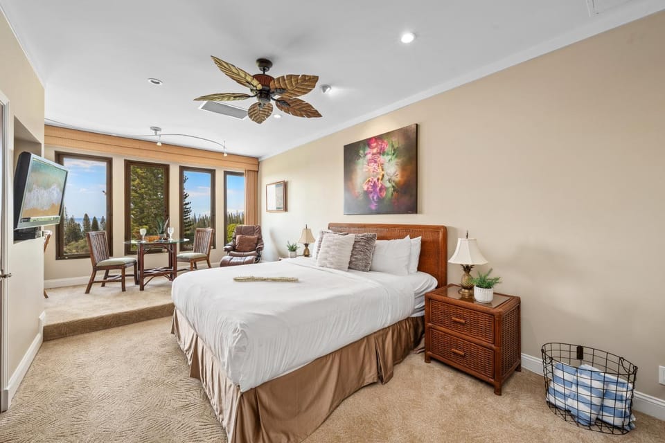 Golf course 1BR with ocean views and lanai, Kapalua Golf Villas 17T7 House in Kapalua