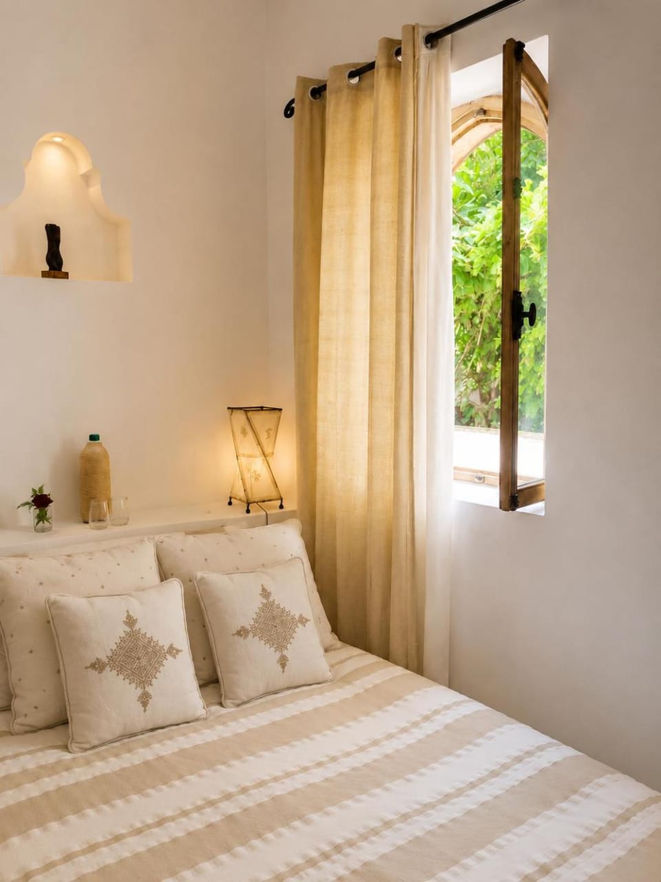 Bed, Night, Bedroom, towels