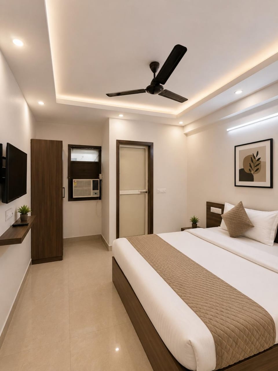 Bed, TV and multimedia, Bedroom