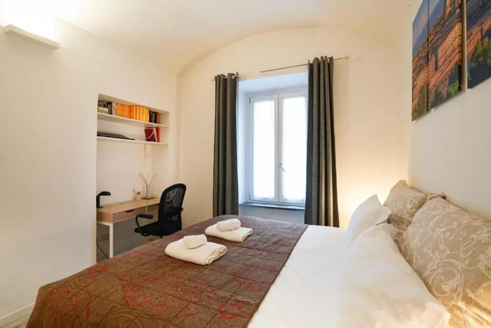 Bed, Photo of the whole room, Bedroom, towels, wardrobe