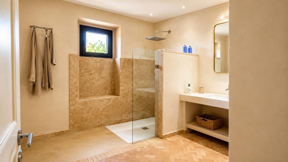 Shower, Toilet, towels