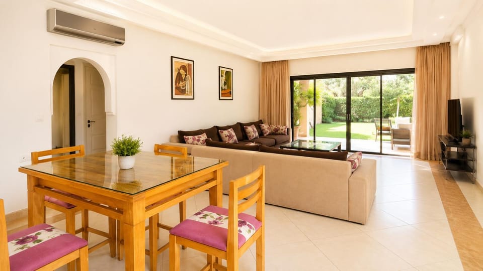 Communal lounge/ TV room, TV and multimedia, Living room, Seating area, Dining area, air conditioner