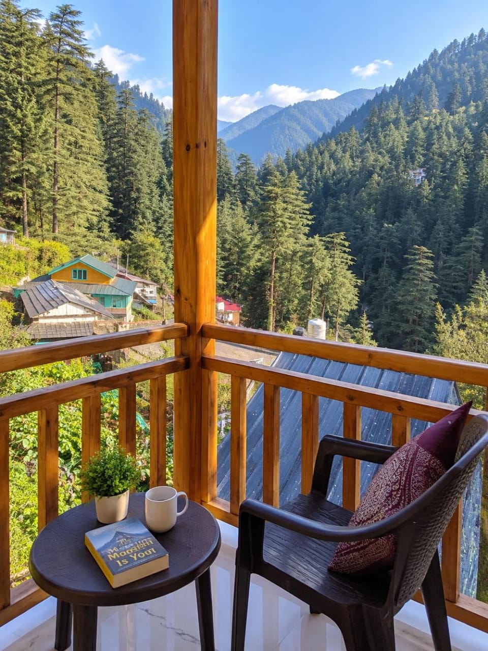 Patio, Spring, Day, Natural landscape, View (from property/room), Balcony/Terrace, Mountain view