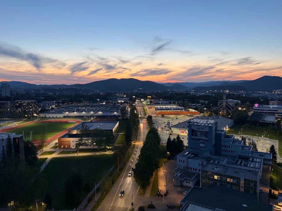 City view, Sunset