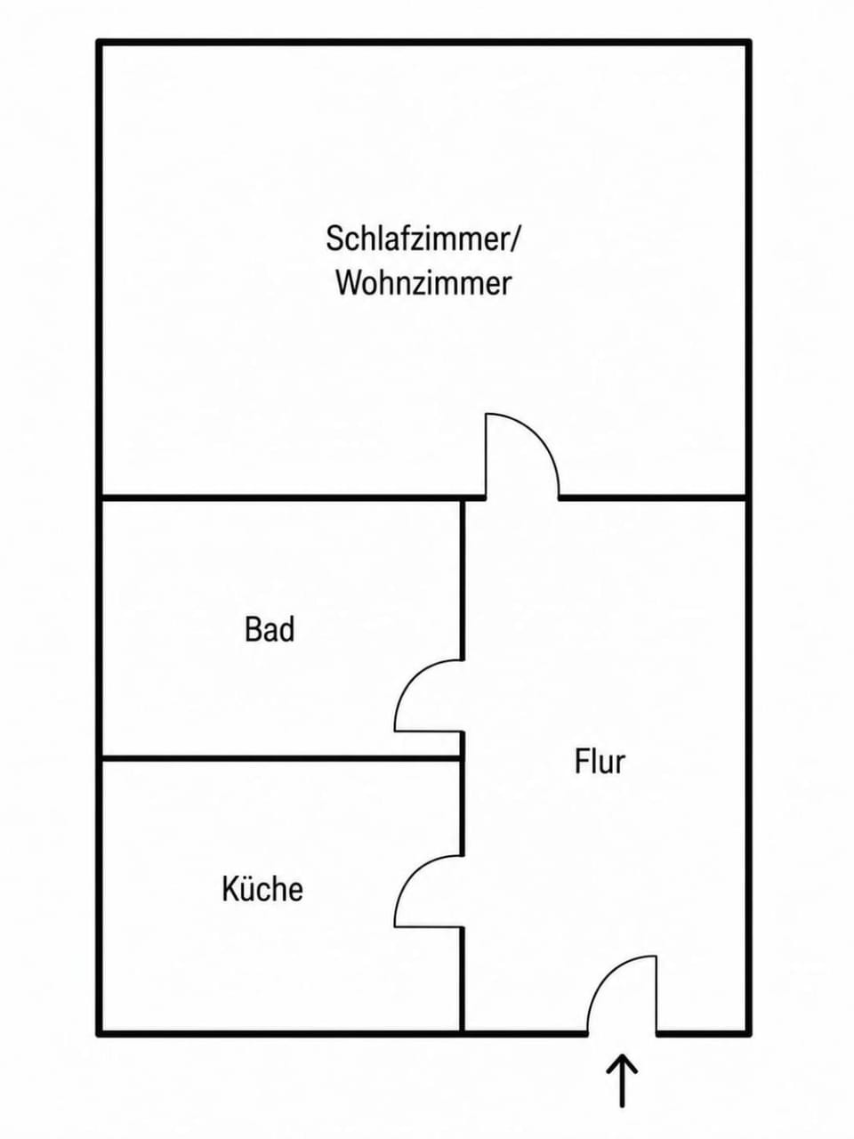 Quiet studio in Bünde with kitchen & bathroom Apartment in North Rhine-Westphalia