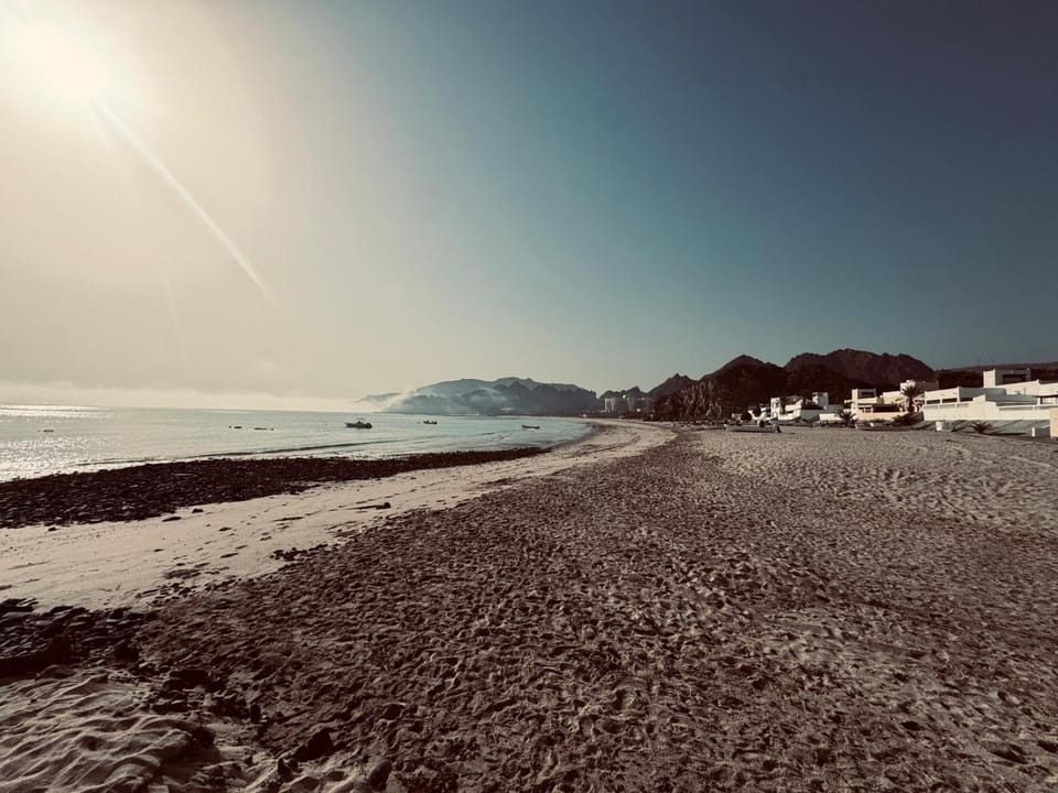 Day, Natural landscape, Beach, Mountain view, Sea view