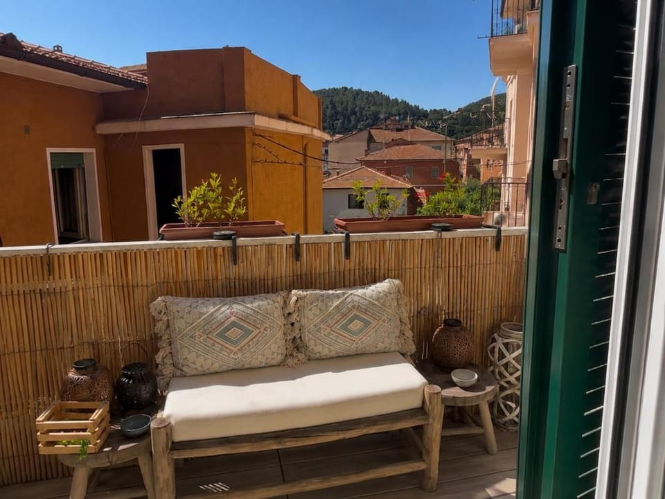 Property building, Patio, Day, Natural landscape, View (from property/room), Balcony/Terrace, Living room, Seating area