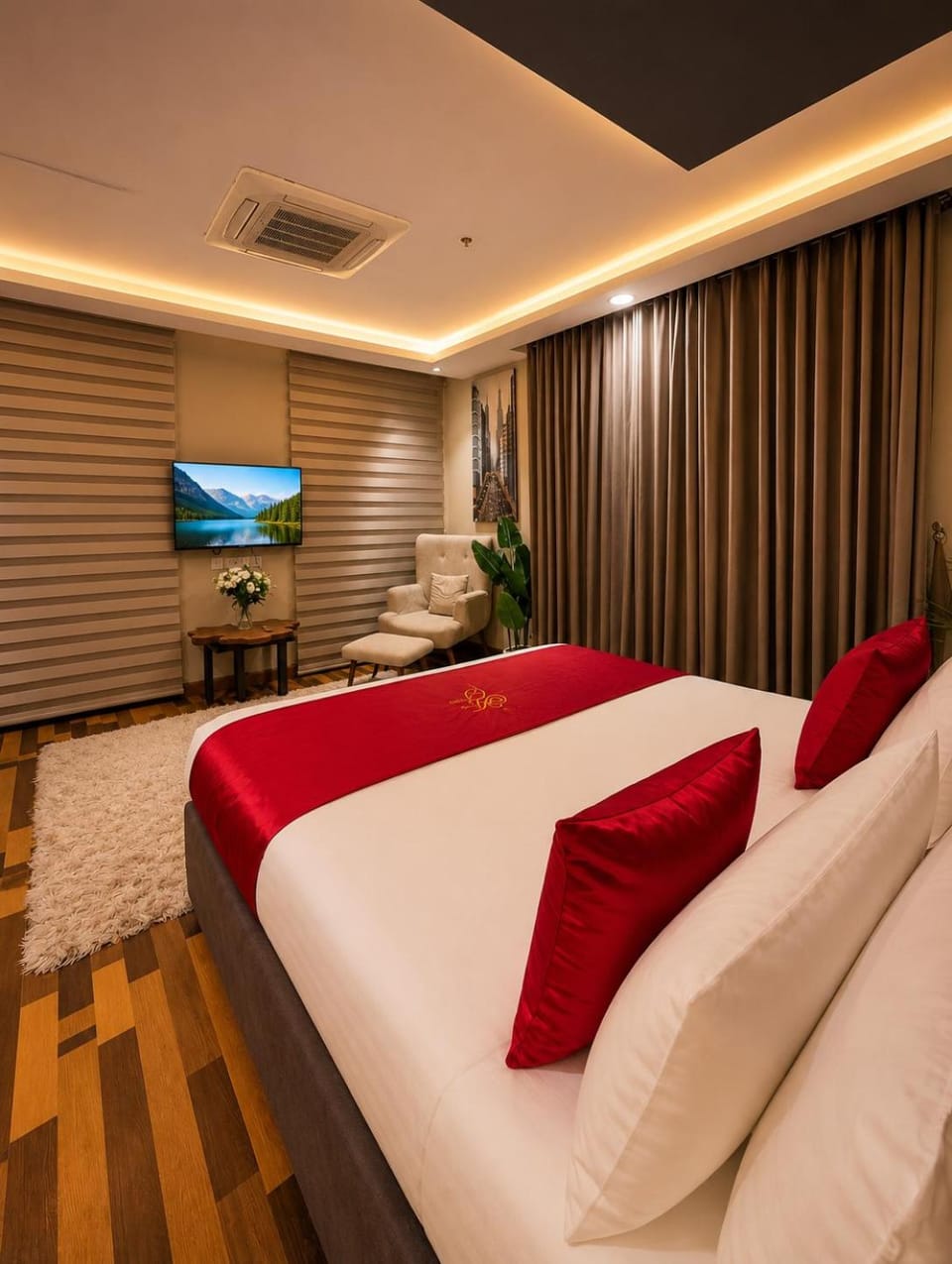 Communal lounge/ TV room, Bed, TV and multimedia, Photo of the whole room, Evening entertainment, Bedroom