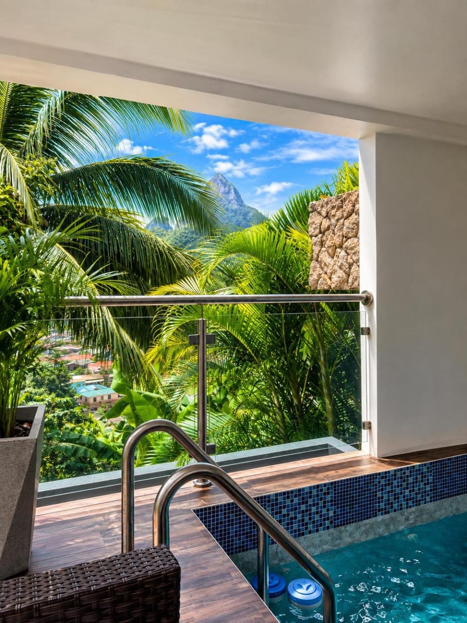 Piton View Pool Villa Near Attractions-Saba M1 Apartment in Caribbean