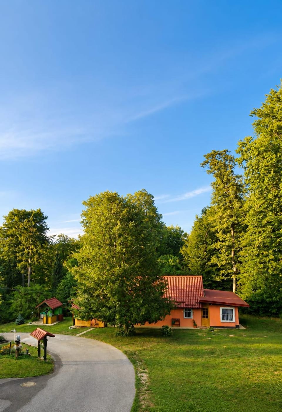 Property building, Natural landscape, Garden