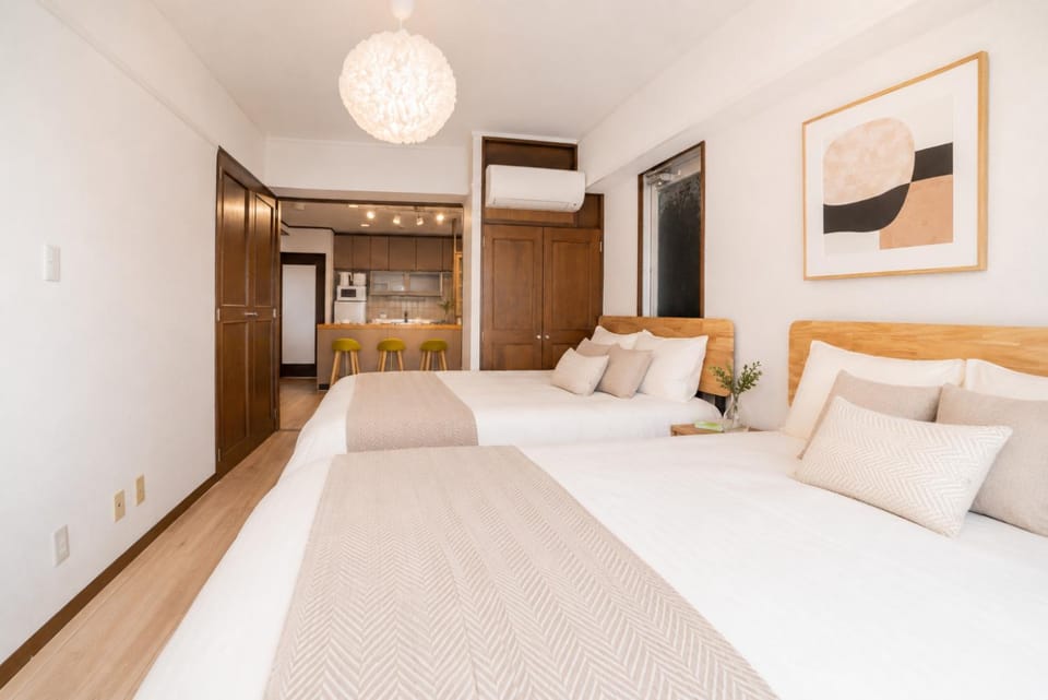 Bed, Photo of the whole room, Bedroom, air conditioner