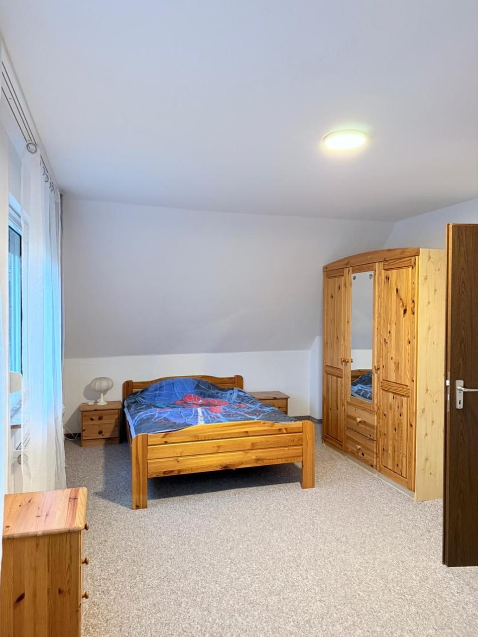 Bed, Photo of the whole room, Bedroom, wardrobe