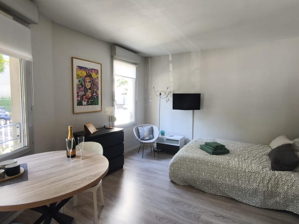 Élégance&Cosy Studio et parking Proximité Gare Part Dieu Apartment in Villeurbanne