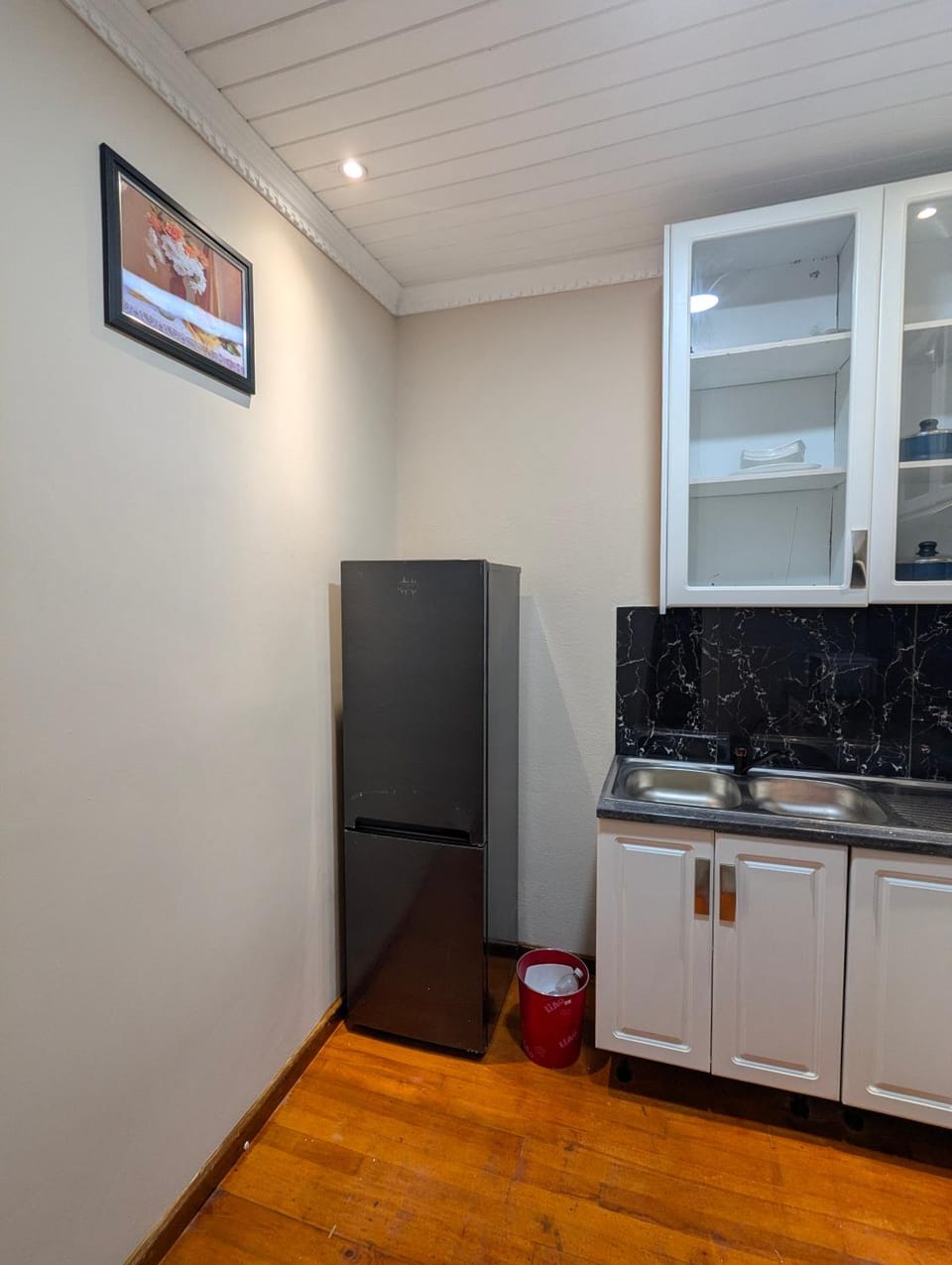 Kitchen or kitchenette, oven, stove