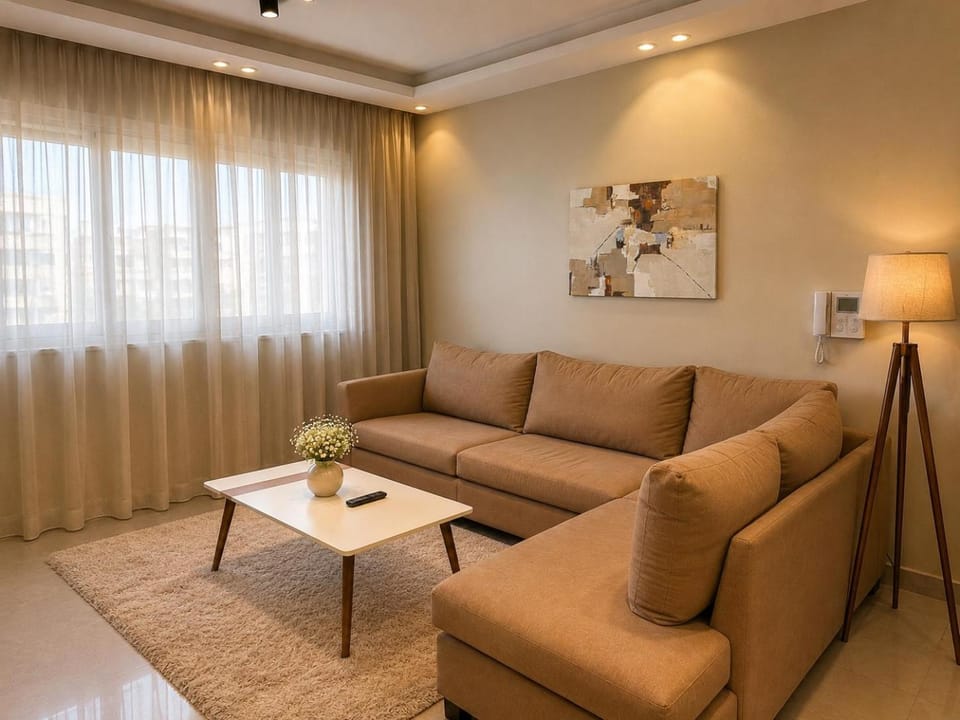 شقة هادئة اطلالة مسبح و لاند سكيب في ماونتن فيو Apartment in New Cairo City