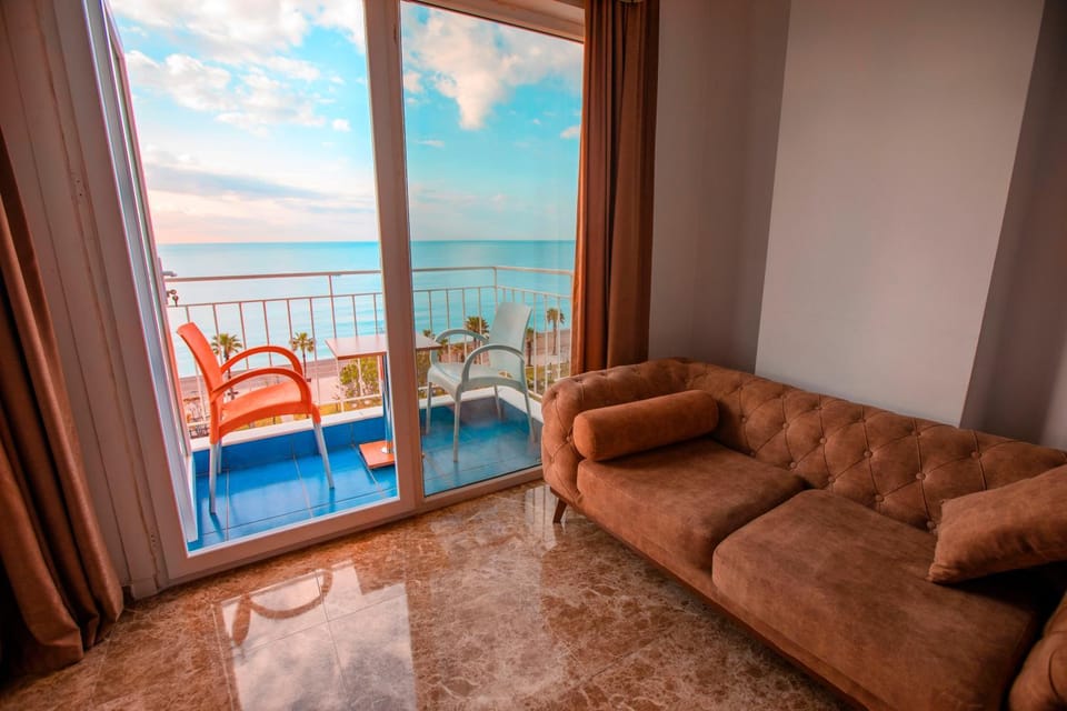 Living room, Seating area, Sea view