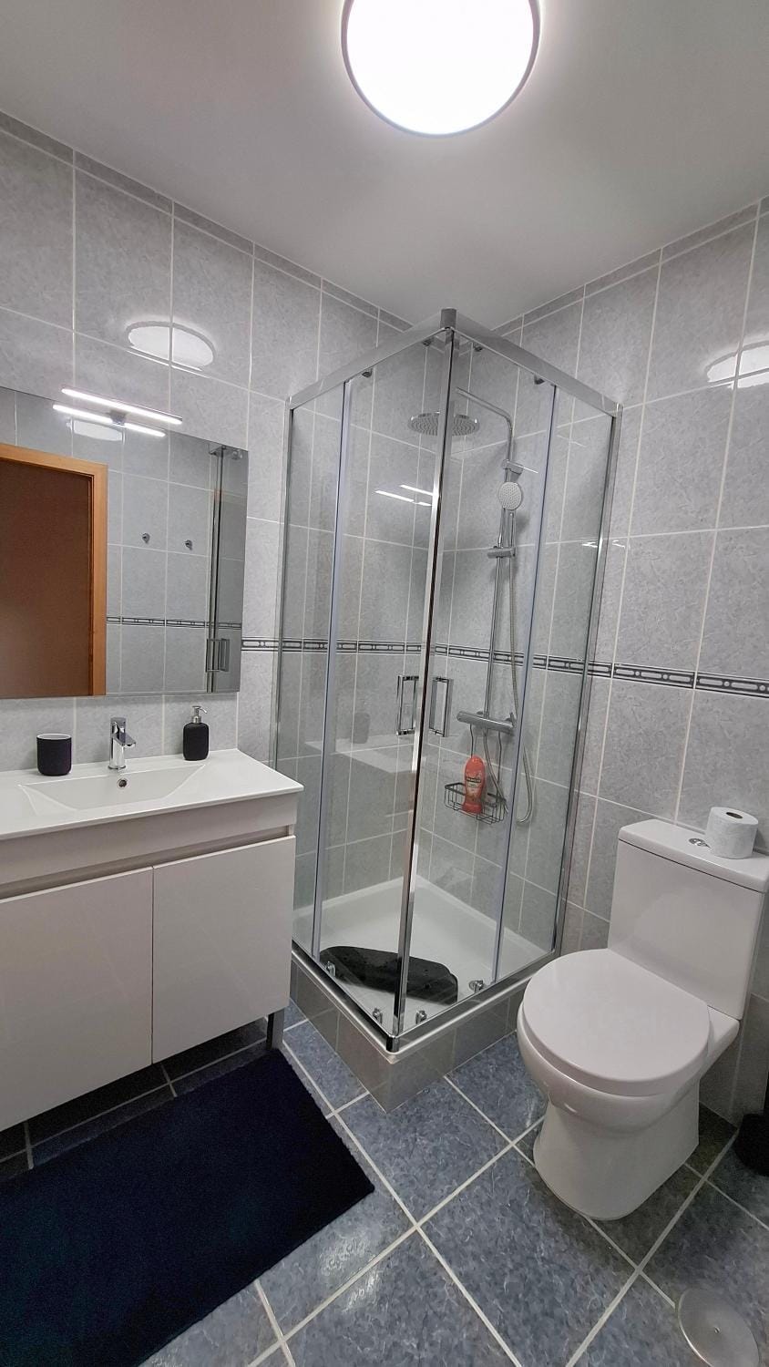 Bathroom, Living room