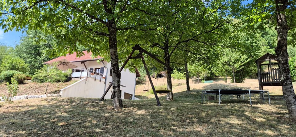 Property building, Day, Natural landscape, Summer, Children play ground, Garden, Garden view