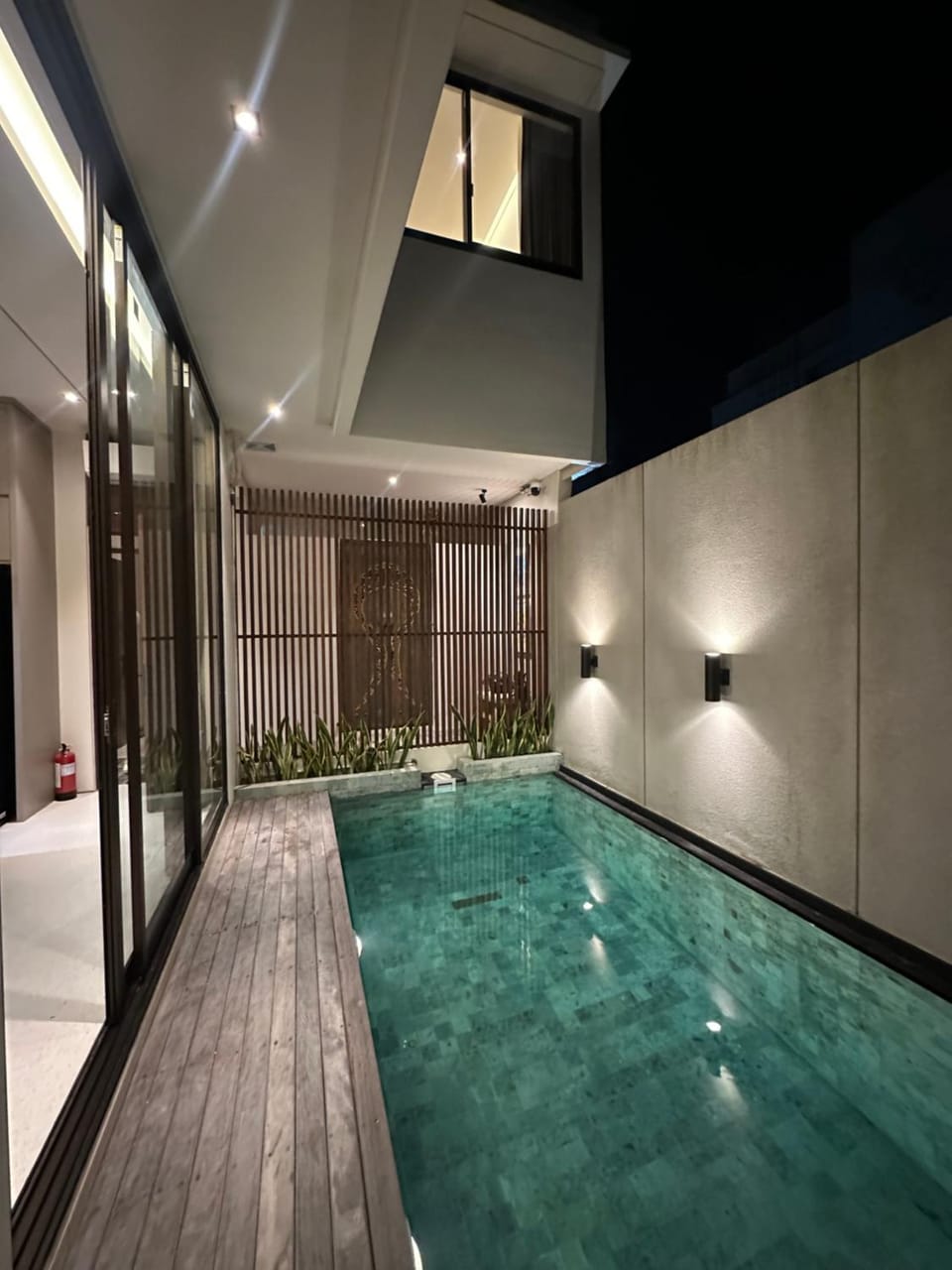 Night, Swimming pool, Swimming pool