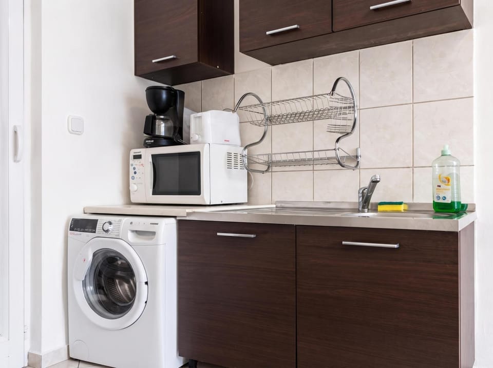 stove, toaster, washing machine